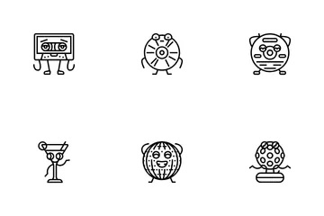 Retro Music Character Icon Pack