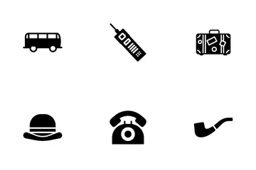 Retro Objects - Glyph Icon Pack