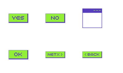 Retro User Interface Icon Pack
