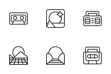 Retrowave Icon Pack