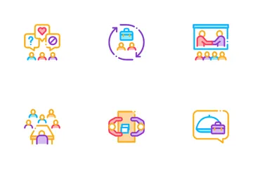 Conférence de réunion d'affaires Pack d'Icônes