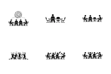 Reunión de negocios Paquete de Iconos
