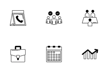 Reunión de negocios Paquete de Iconos