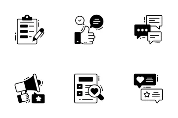 Review And Feedback Icon Pack