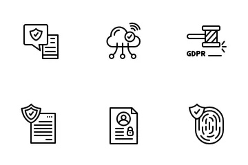RGPD Pack d'Icônes