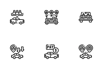 Ride-Sharing Icon Pack