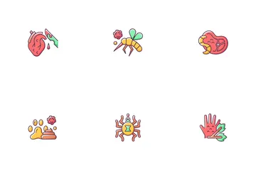 Riesgo biológico Paquete de Iconos