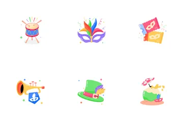 Rio Carnival Stickers Icon Pack