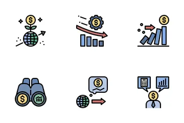 Ripresa economica mondiale Icon Pack