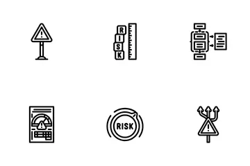 Risk Analyst Business Icon Pack