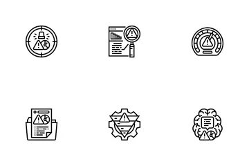 Risk Analyst Business Icon Pack