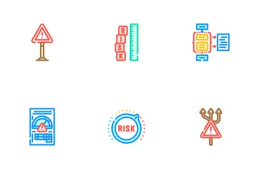 Risk Analyst Business Icon Pack