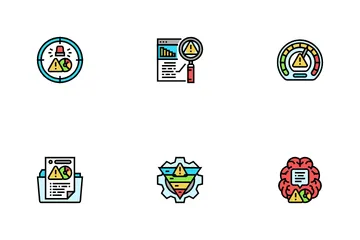 Risk Analyst Business Icon Pack