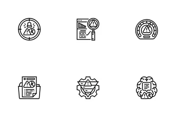 Risk Analyst Business Icon Pack