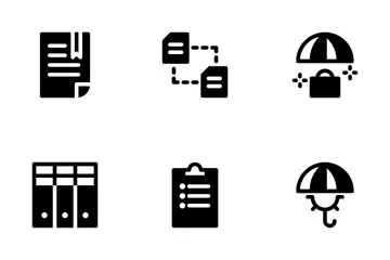 Risque commercial Icon Pack