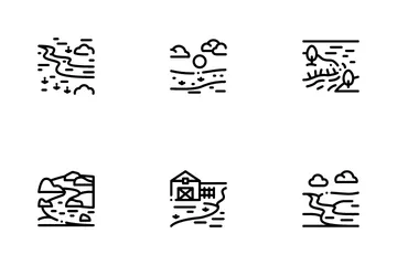 River Landscape Icon Pack