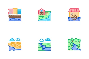 River Landscape Icon Pack