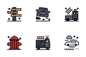 Road Accidents Icon Pack