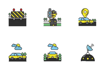 Road & Maps Navigations Icon Pack