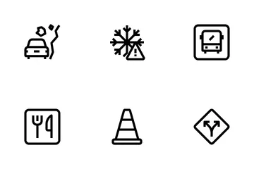 Road Sign Icon Pack