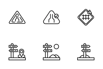 Road Sign Icon Pack