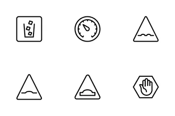 Road Sign Icon Pack