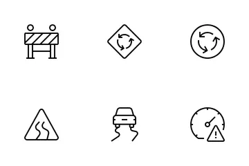 Road Sign Icon Pack