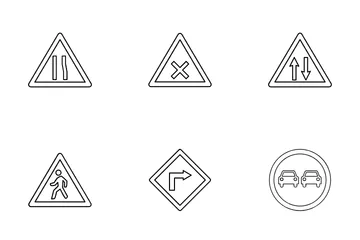 Road Signs Icon Pack