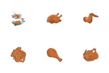 Roasted Chicken Icon Pack