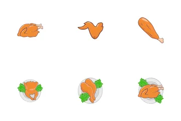 Roasted Chicken Icon Pack