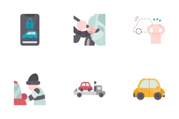 El robo de automóviles Paquete de Iconos