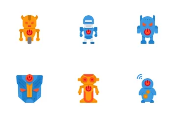 50 Robot Avatar Icons, Icons