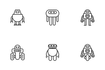 Robot Avatar Icon Pack