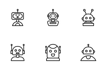 Robot Avatar Icon Pack