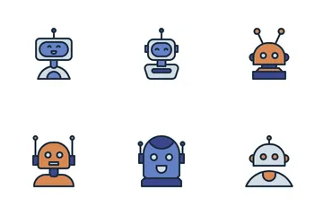 Robot Avatar Icon Pack