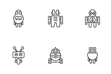 Robot Character Icon Pack