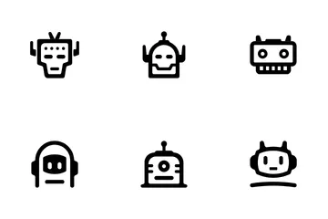 Robot Face Icon Pack