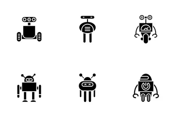 Roboter-Avatar Symbolpack