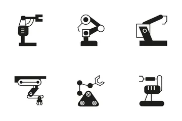 Robotic Arm 14 Icon Pack