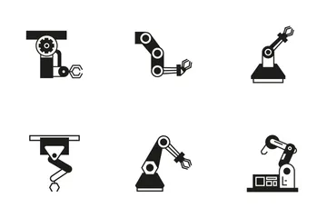 Robotic Arm 3 Icon Pack