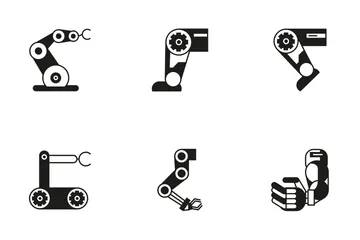 Robotic Arm 4 Icon Pack