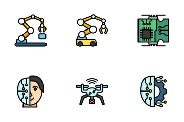 Robótica Paquete de Iconos