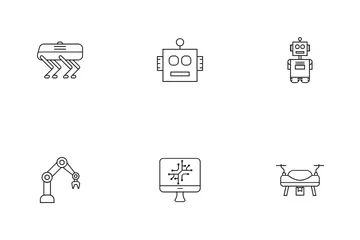 Robots And AI Icon Pack