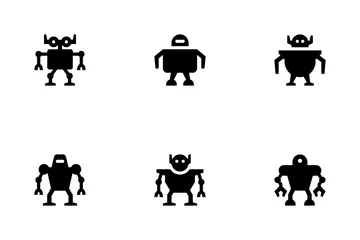 Robots futuristes Icon Pack
