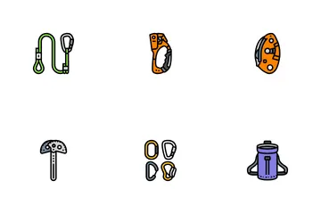 Rock Climbing Bouldering Icon Pack