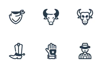 Rodeo Competition Icon Pack