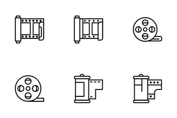Rolo de filme Pacote de Ícones