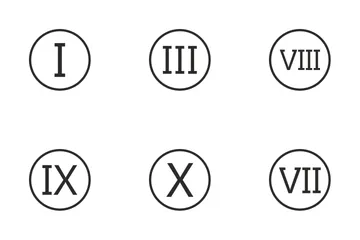 Roman Numbers  Icon Pack