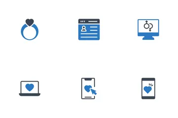 Romance And Dating App Icon Pack