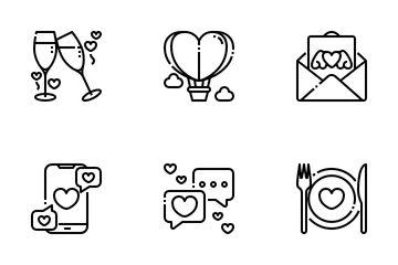 Romantic And Love Icon Pack